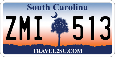 SC license plate ZMI513