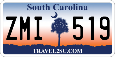 SC license plate ZMI519