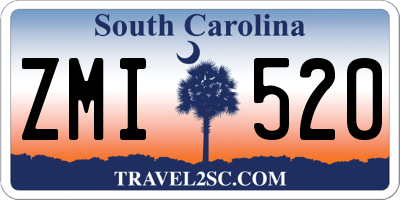 SC license plate ZMI520