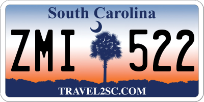 SC license plate ZMI522