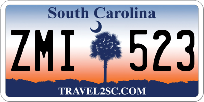 SC license plate ZMI523