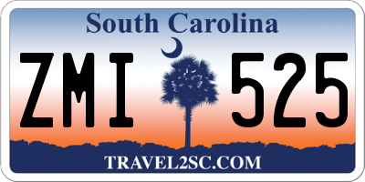 SC license plate ZMI525