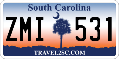 SC license plate ZMI531