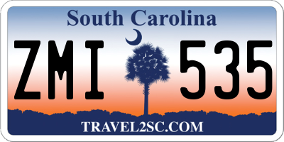 SC license plate ZMI535