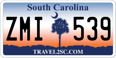SC license plate ZMI539