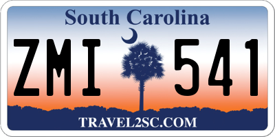SC license plate ZMI541