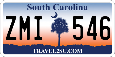 SC license plate ZMI546