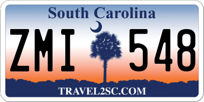 SC license plate ZMI548