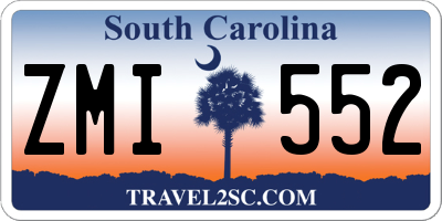 SC license plate ZMI552