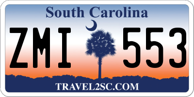 SC license plate ZMI553