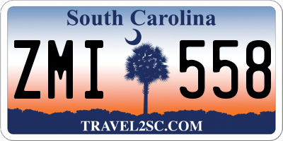 SC license plate ZMI558