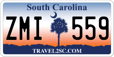 SC license plate ZMI559