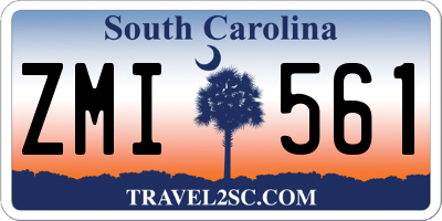 SC license plate ZMI561