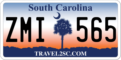 SC license plate ZMI565