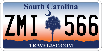 SC license plate ZMI566