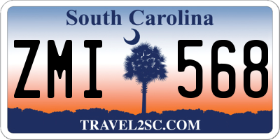 SC license plate ZMI568