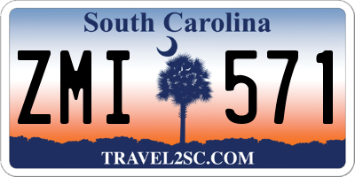 SC license plate ZMI571