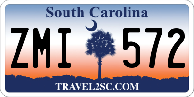 SC license plate ZMI572