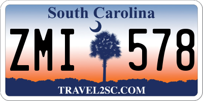 SC license plate ZMI578