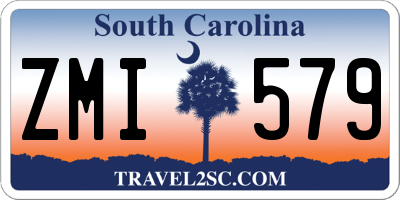 SC license plate ZMI579