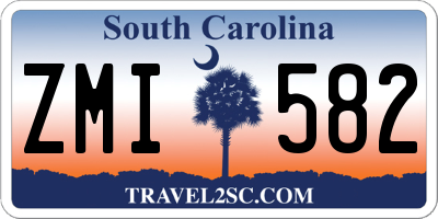 SC license plate ZMI582