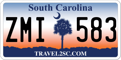 SC license plate ZMI583