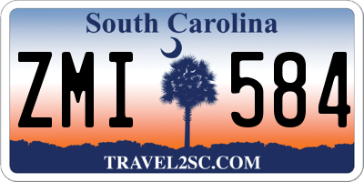 SC license plate ZMI584