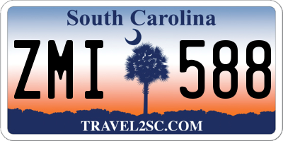 SC license plate ZMI588