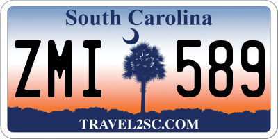 SC license plate ZMI589