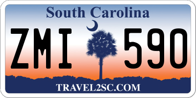 SC license plate ZMI590