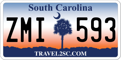SC license plate ZMI593