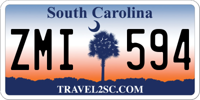 SC license plate ZMI594