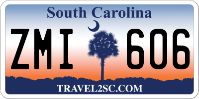 SC license plate ZMI606