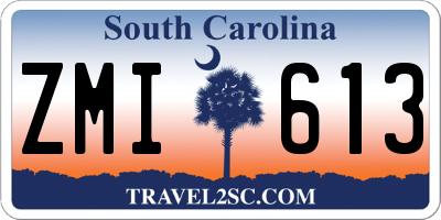 SC license plate ZMI613