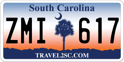 SC license plate ZMI617