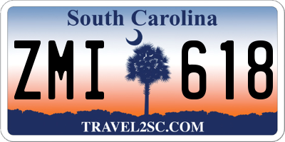 SC license plate ZMI618