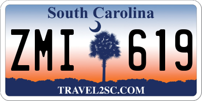 SC license plate ZMI619