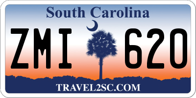 SC license plate ZMI620