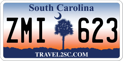 SC license plate ZMI623