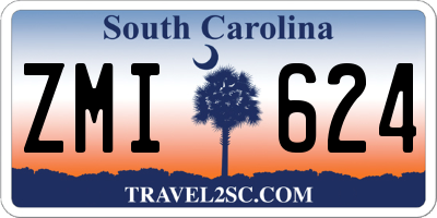 SC license plate ZMI624