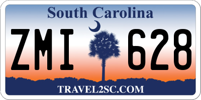 SC license plate ZMI628