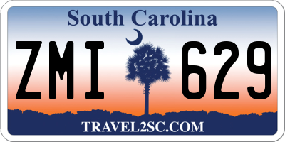 SC license plate ZMI629