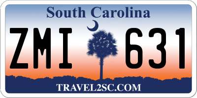 SC license plate ZMI631