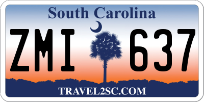 SC license plate ZMI637