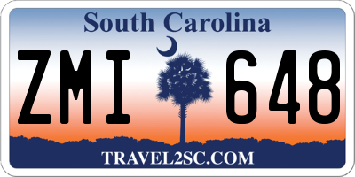 SC license plate ZMI648