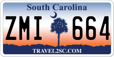SC license plate ZMI664