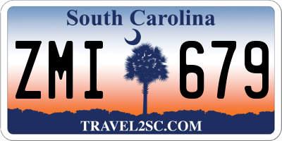 SC license plate ZMI679