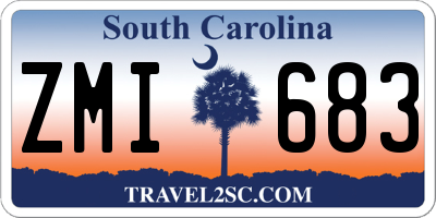 SC license plate ZMI683