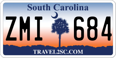 SC license plate ZMI684