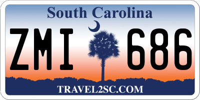 SC license plate ZMI686